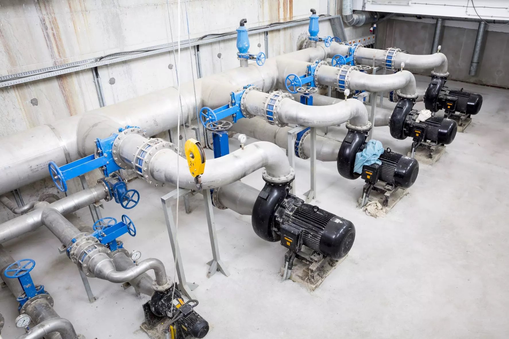 inside a wastewater treatment plant