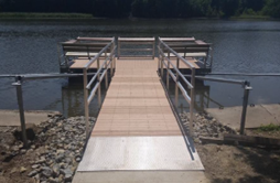 ADA compliant fishing dock.